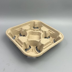 Cup pulp tray holder--4 cup/Pulp Fiber Cup Carrier