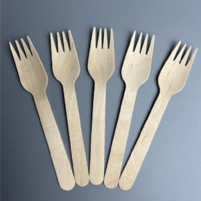 Unwrapped Wooden Fork--16cm